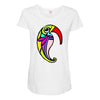 color bird Maternity Scoop Neck T-shirt