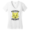 freaking meowt Women's V-Neck T-Shirt