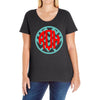chevron circle Ladies Curvy T-Shirt