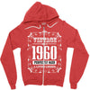 vintage made in 1960 perfectly aged a living legend Zipper Hoodie
