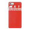 be nice to fat people bear chase funny pub joke iPhone 7 Case
