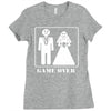 wedding funny game over Ladies Fitted T-Shirt