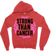 strong than cancer Zipper Hoodie