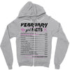 February Girl Facts Pisces Zipper Hoodie
