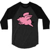 flying pig 3/4 Sleeve Shirt