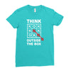 think outside the box Ladies Fitted T-Shirt
