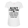 I Love You Aunt Maternity Scoop Neck T-shirt