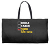 single taken trainin to go super saiyan Weekender Totes