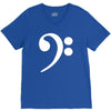 bass cleff funny V-Neck Tee