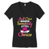 just once i want to be somebody elses fi̇rst choice Women's V-Neck T-Shirt
