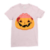 pumpkin brain Ladies Fitted T-Shirt