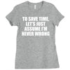 lets save time x Ladies Fitted T-Shirt