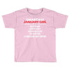 Smartass January Girl Toddler T-shirt