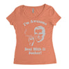 i'm awesome  funnycomic deal with it party retro cool Women's Triblend Scoop T-shirt