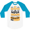 My Daughter Is Super Awesome Her Stepdad 3/4 Sleeve Shirt