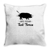 anti vegan task force Throw Pillow