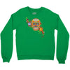 women's sugar skull purple Crewneck Sweatshirt