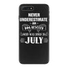 never underestimate an old man who was born in july iPhone 7 Plus Case