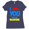 moustache you to be my valentine Ladies Fitted T-Shirt