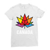 Canada Leaf LGBT Ladies Fitted T-Shirt