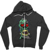 hooks tattoo Zipper Hoodie