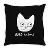 Bad News Throw Pillow