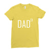 dad of 3 Ladies Fitted T-Shirt