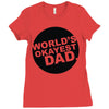 world's okayest dad Ladies Fitted T-Shirt
