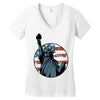 us flag 2 Women's V-Neck T-Shirt