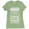 I Am A January Women Ladies Fitted T-Shirt