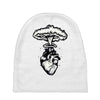 heart and nuclear explosion Baby Beanies