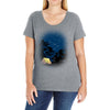 Mufasa and Simba Camp Ladies Curvy T-Shirt