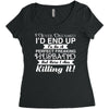 i never dreamed i'd end up to be a perfect freaking husband but here i Women's Triblend Scoop T-shirt