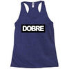Dobre Black/White Racerback Tank
