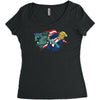nasty woman vs trump Women's Triblend Scoop T-shirt