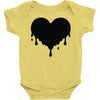 dripping heart melting heart Baby Bodysuit