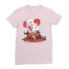 happy halloween clown Ladies Fitted T-Shirt