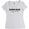 second grade squad Women's Triblend Scoop T-shirt