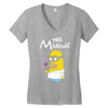 simpsons minion movie parody homer funny Women's V-Neck T-Shirt