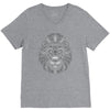 lion face lines V-Neck Tee