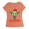 may christmas be with you Women's Triblend Scoop T-shirt
