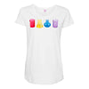 chemistry shot glasses Maternity Scoop Neck T-shirt