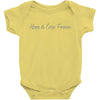 keeps its edge forever Baby Bodysuit