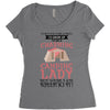 camping lady Women's Triblend Scoop T-shirt