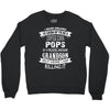 Super Cool Pops Of A Freaking Awesome Grandson Crewneck Sweatshirt