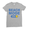 beach mode on Ladies Fitted T-Shirt