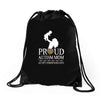 proud Autism  mom Drawstring Bags