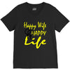 happy wife happy life V-Neck Tee