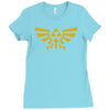 zelda hyrule royal crest tee triforce t game Ladies Fitted T-Shirt