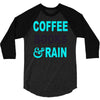 coffee books and rain 3/4 Sleeve Shirt